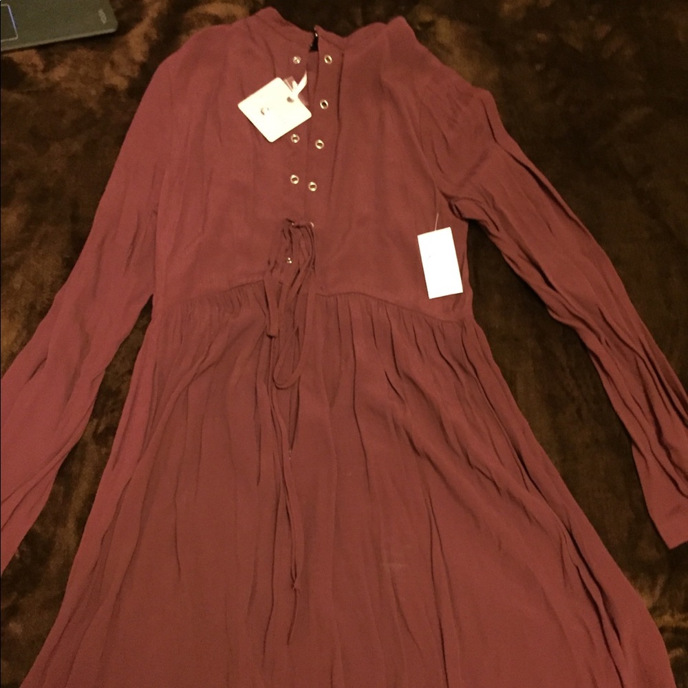 Dress with corset back